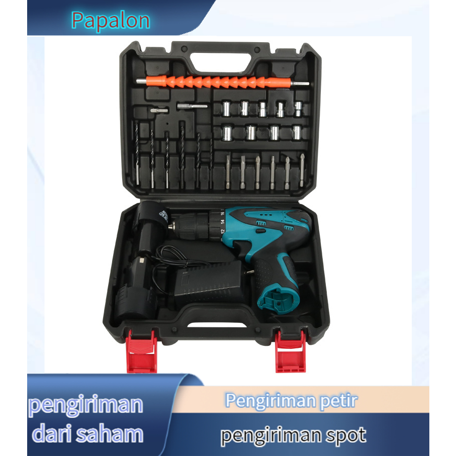 Alat-alat Listrik Obeng Listrik Bor Listrik Tanpa Kabel Set Obeng Listrik Mini