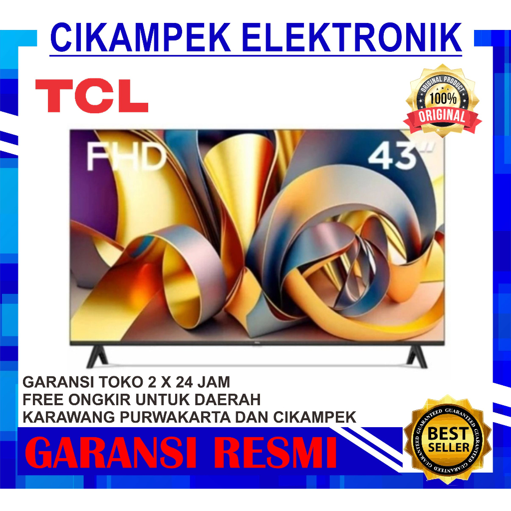 TV LED TCL 43A9 ANDROID TV 43 INCH ANDROID 11 DOLBY AUDIO