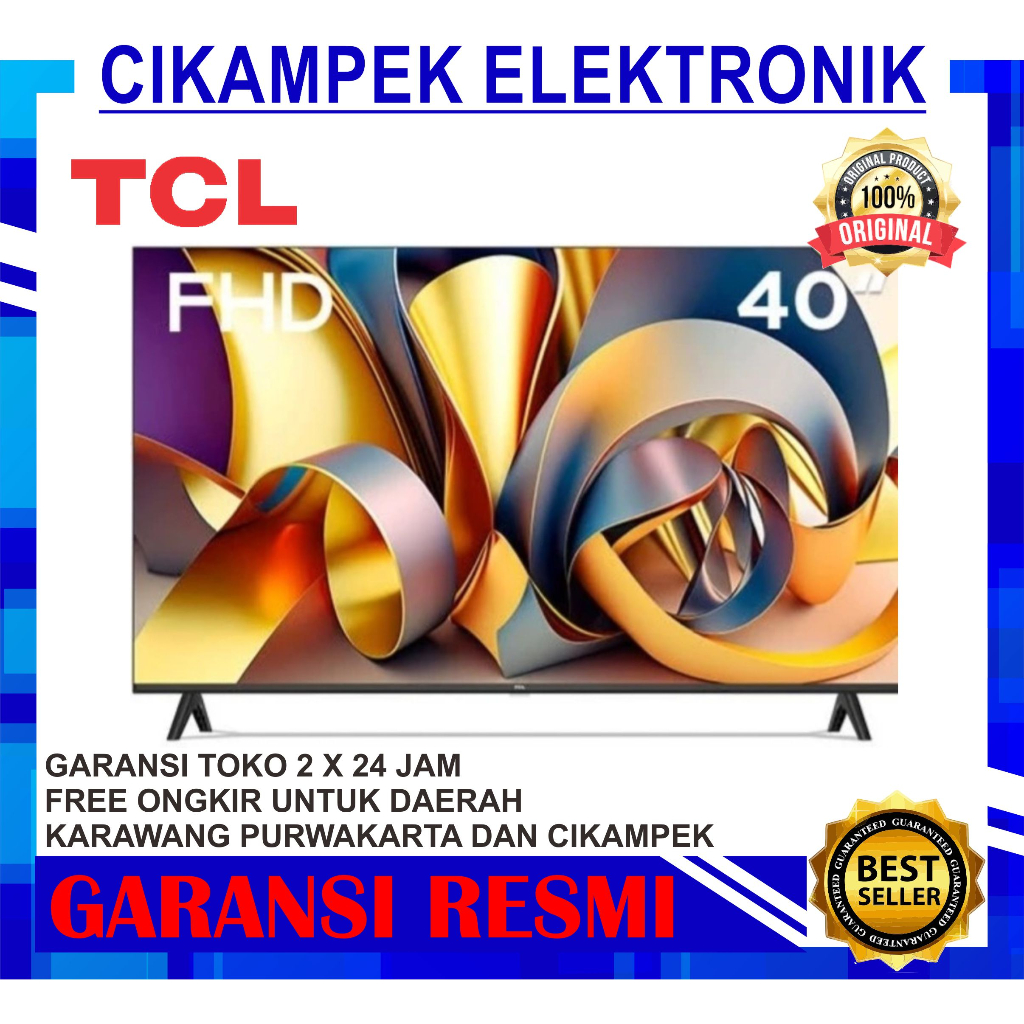 TV LED TCL 40A9 SMART ANDROID TV 40 INCH DIGITAL TV FHD