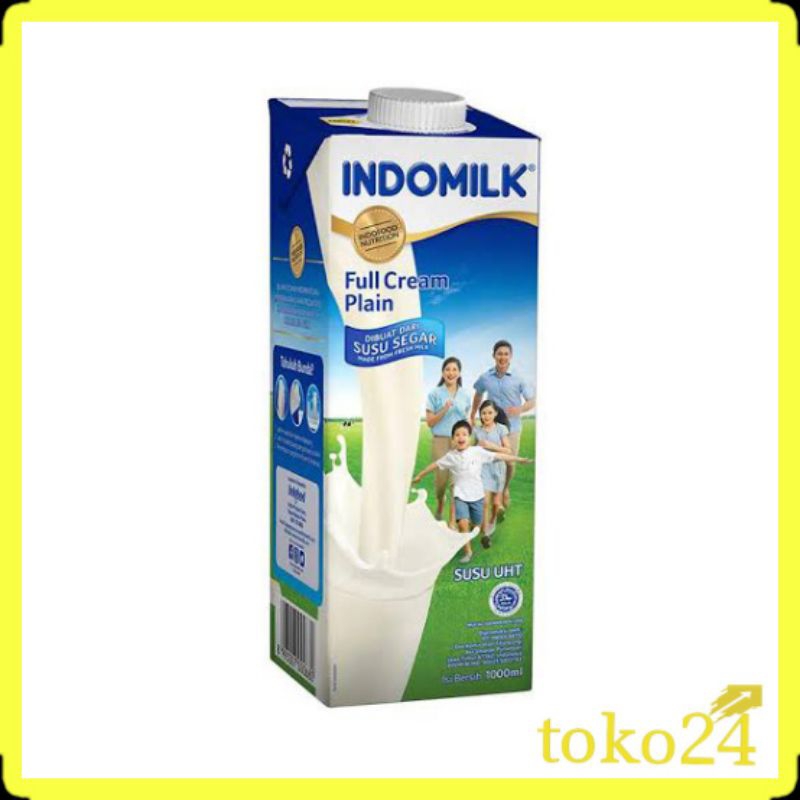 

Indomilk UHT Full Cream Plain 1 L