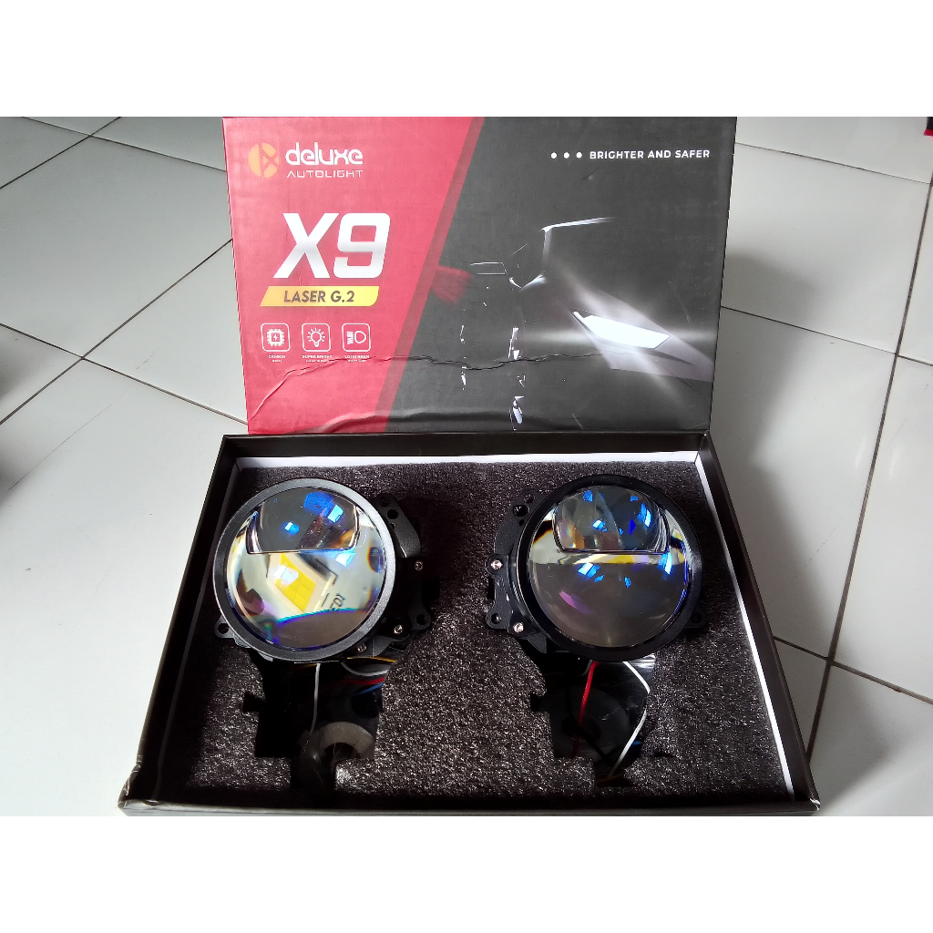 BILED PROJECTOR DELUXE X9 G2 LASER Z1 3 INCH BLUE LENS