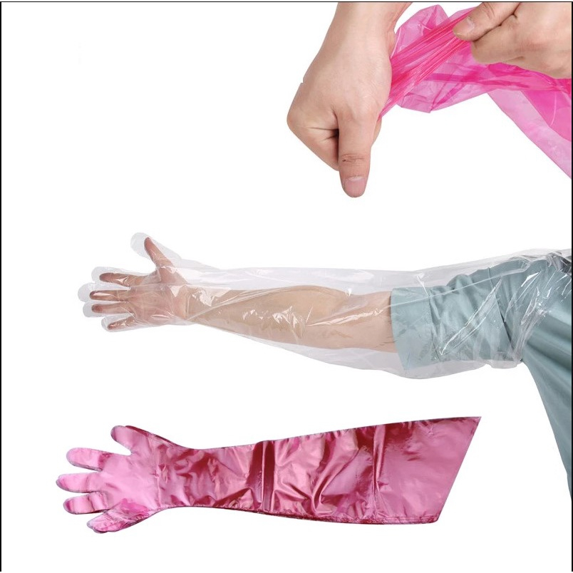 Terlaris Sarung Tangan Plastik Inseminasi - Plastik Glove IB 5 Jari Sapi Kerbau