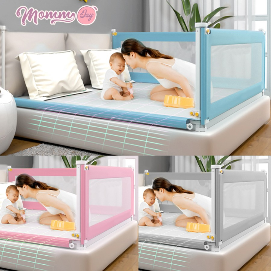 Bedrail Bedguard Fence Pembatas Pengaman Pagar Kasur Ranjang Baby