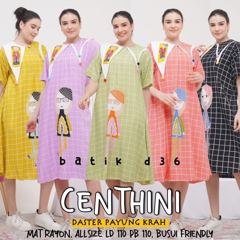 Daster Solo Centini Rayon kekinian adem jumbo busui warna warni batik