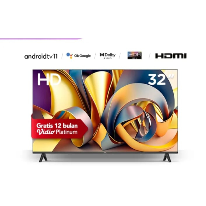 LED TV TCL 32A9/32-A9 Smart Android TV 11.0 32 inch Digital Garansi Resmi [2023]