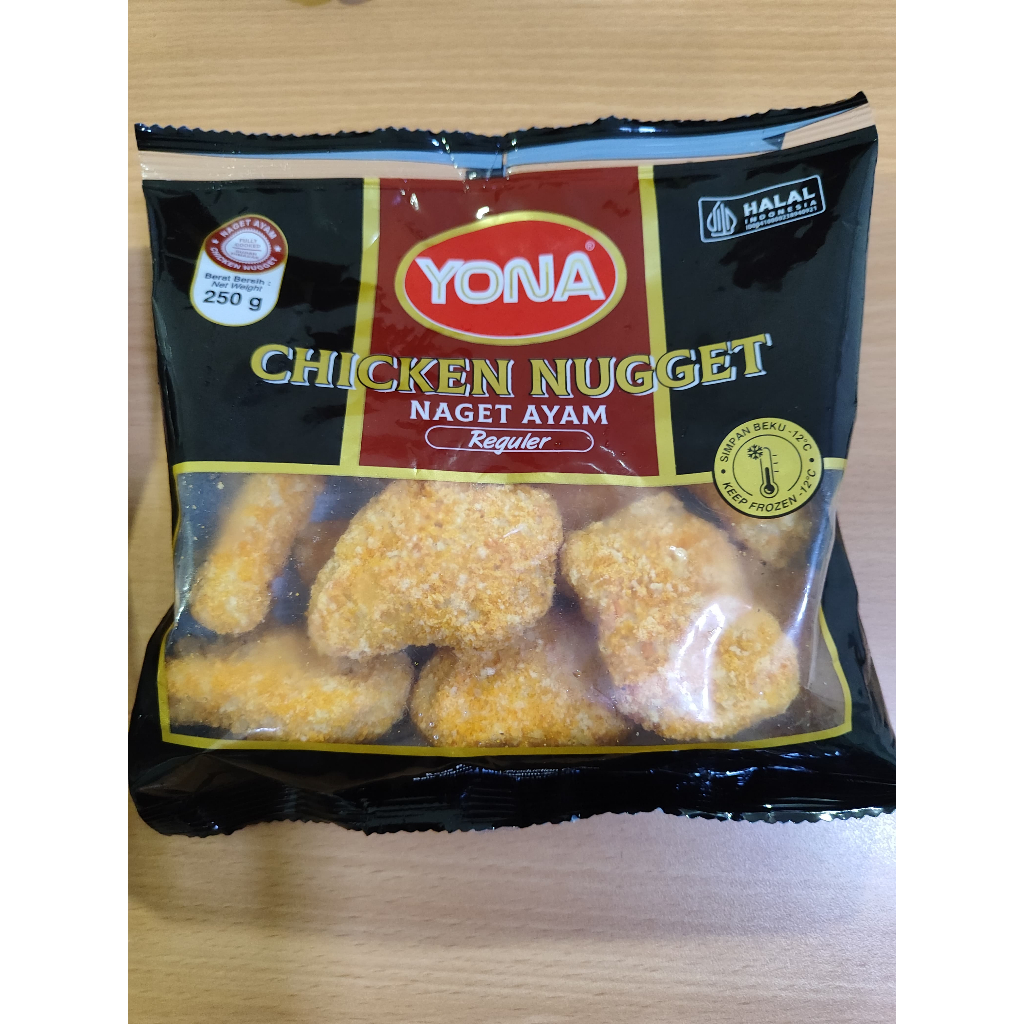 

YONA CHICKEN NUGGET AYAM REGULER 250GR X 1, KHUSUS OJOL INSTANT