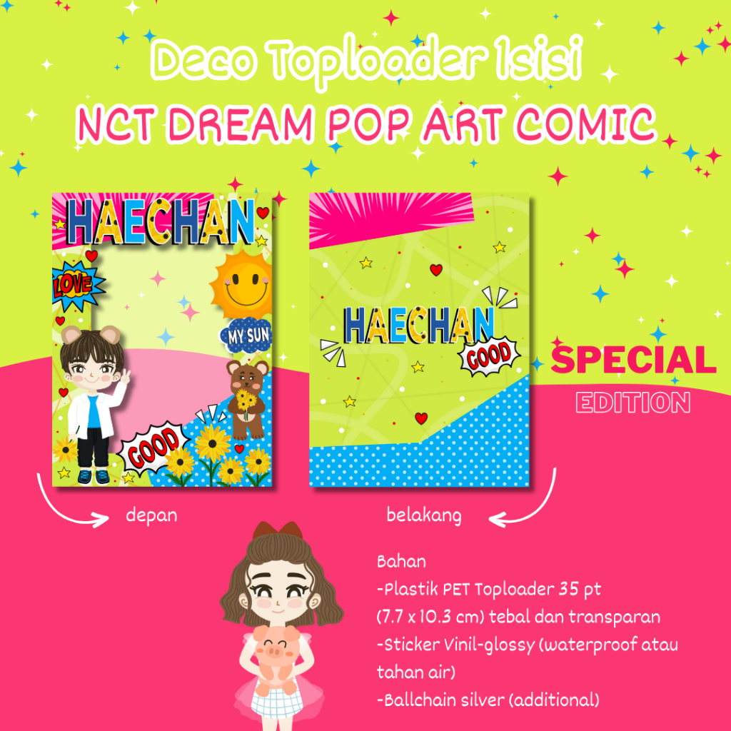 Piggybank- NCT DREAM Toploader Deco (Photocard Holder) POP ART COMIC