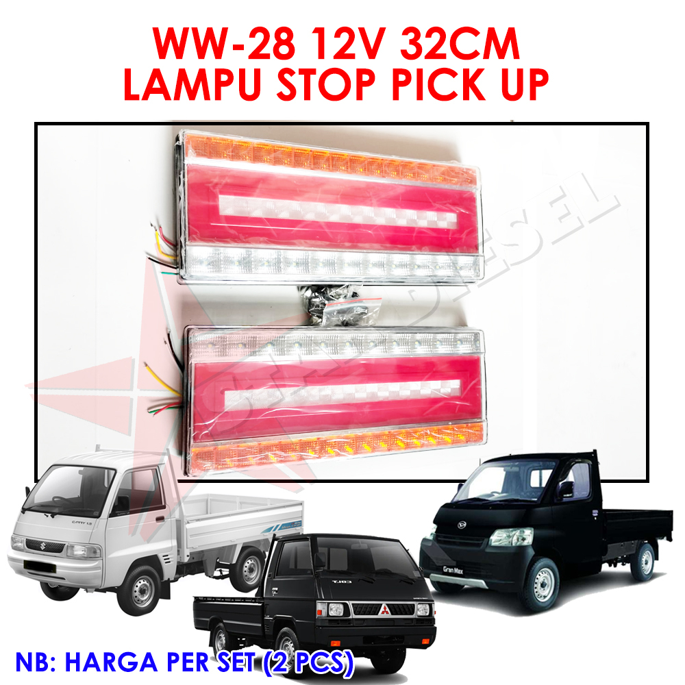 BELAKANG RUNNING LAMPU REM TATA GRAND MAX LAMPU STOP MOBIL BOX KECIL TERBARU LED 33CM WW-28 LAMPU