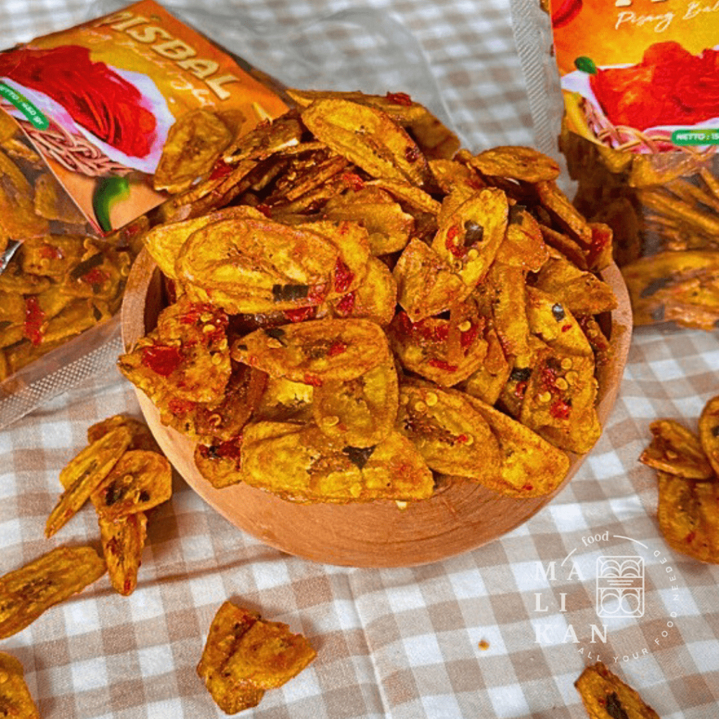 

Keripik Pisang 450gr Kripik Balado Pedas Asin Gurih Lengket