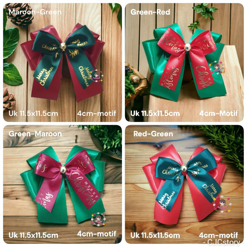 

PO 1 hari. Pita Hampers Natal 11x11 2 layer tanpa hangtag