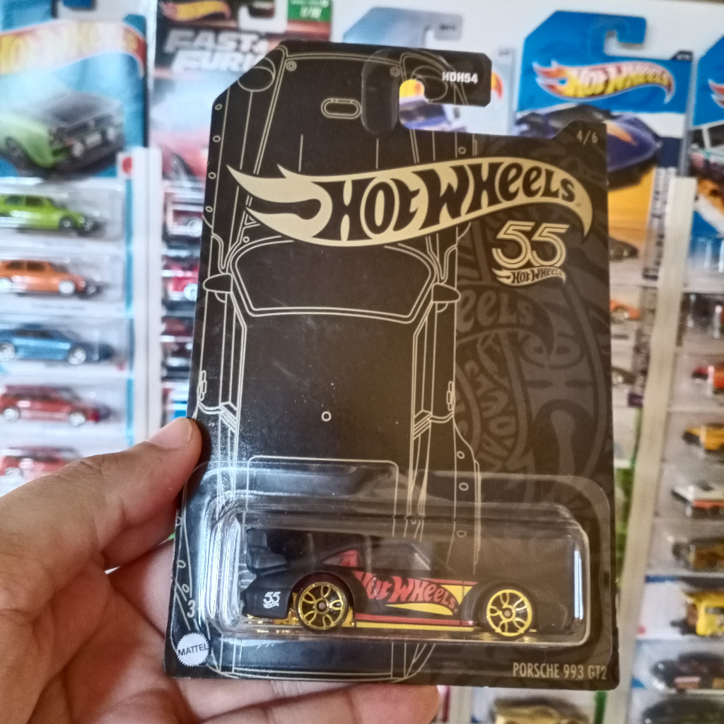 Hotwheels 55Th Special Edition Black - Porsche 993 GT- Acura Integra Custom