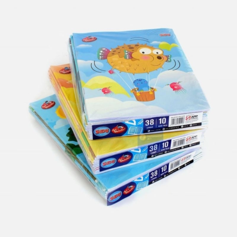 

Buku Tulis Sinar Dunia SIDU (1 pack) 38 Lembar - isi 10 pcs Paper stationery