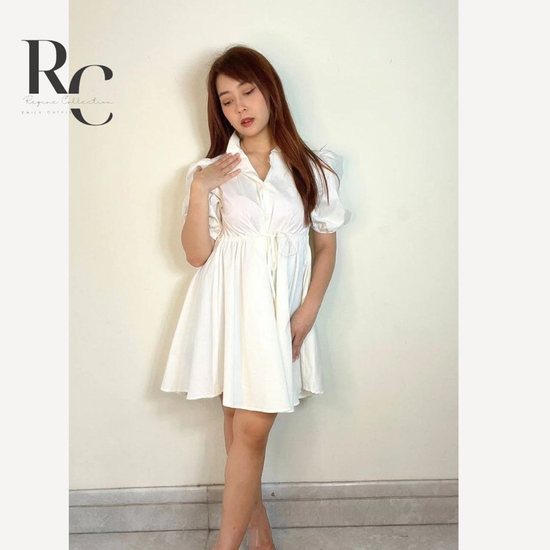 luna dress - dress wanita berkerah