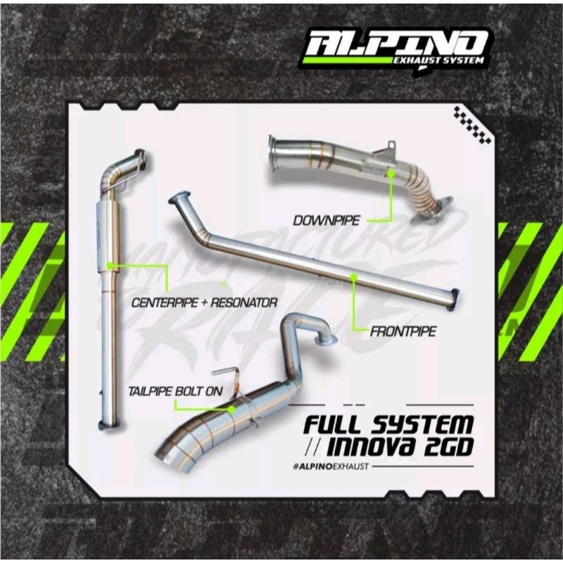 Alpino exhaust fullset innova 2 gd