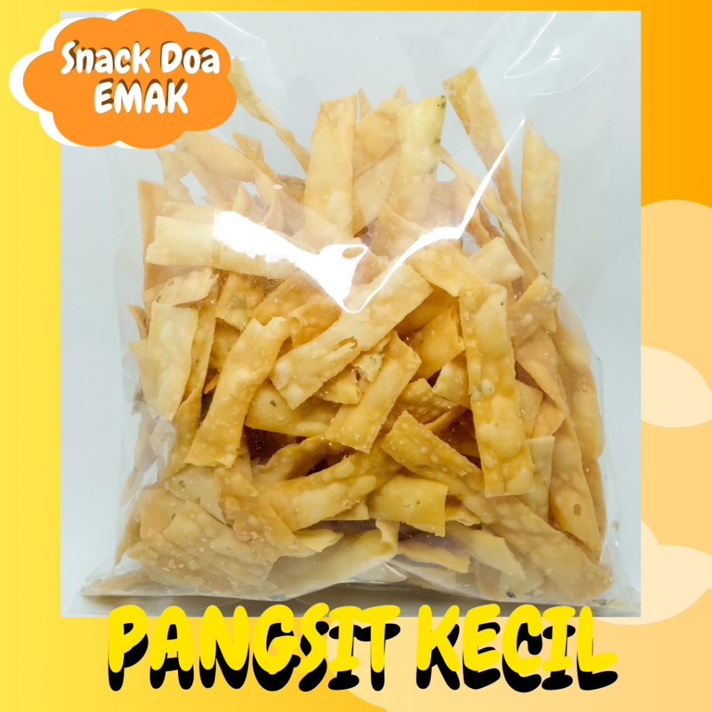 

KERIPIK PANGSIT / PANGSIT KECIL / KERIPIK (SNACK DOA EMAK)