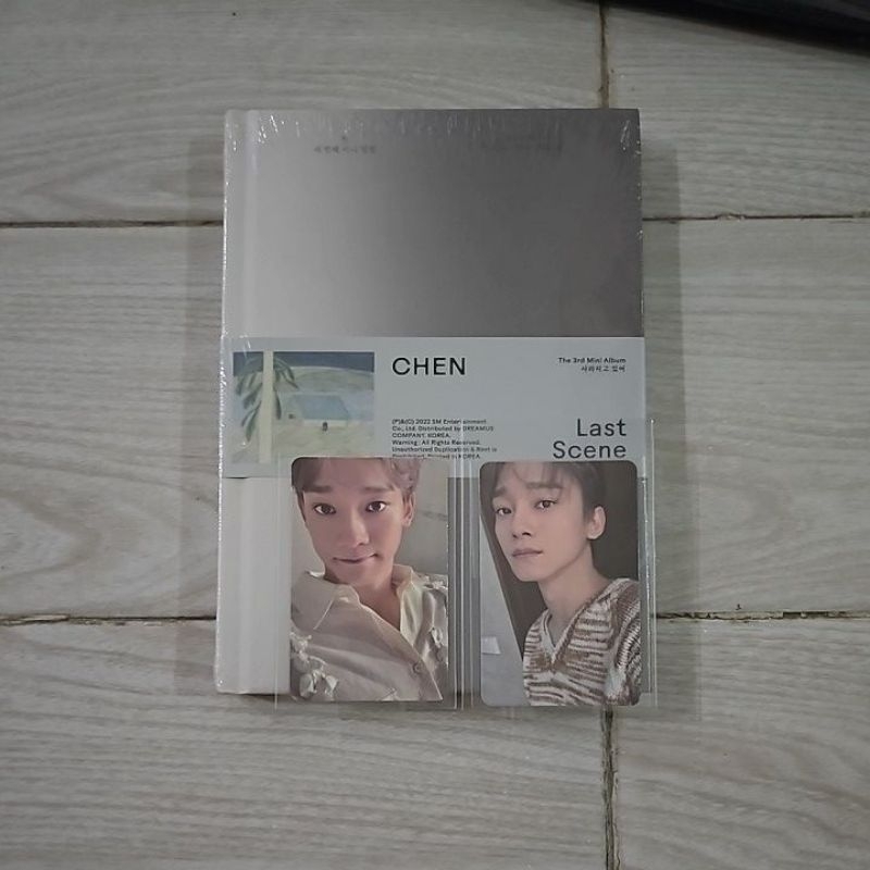 EXO rare Chen last scene jongdae photobook sealed photocard giveaway event sm A B set pc official