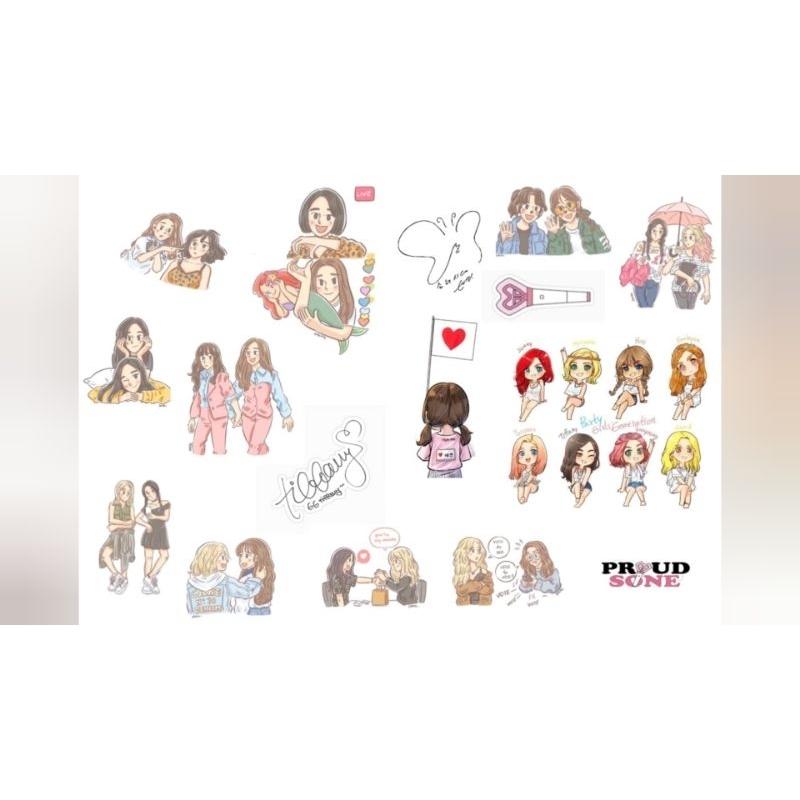 Sticker Girls Generation SNSD SONE Taeyeon K-POP