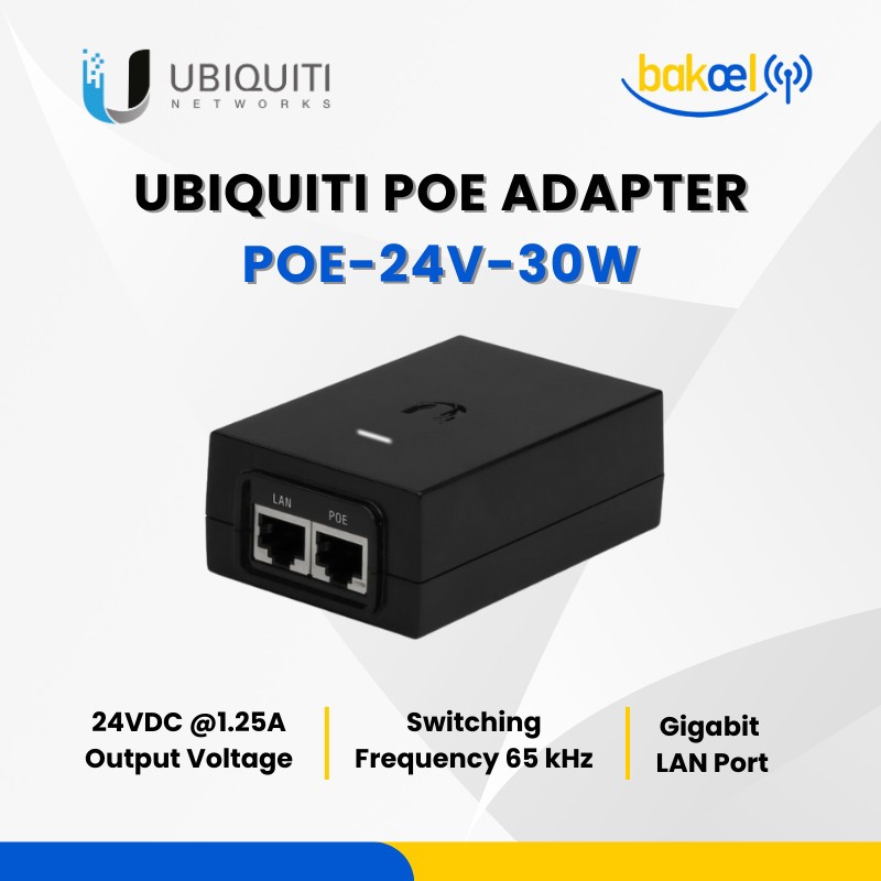 Ubiquiti POE-24-30W PoE Adapter 24V DC (1.25A)