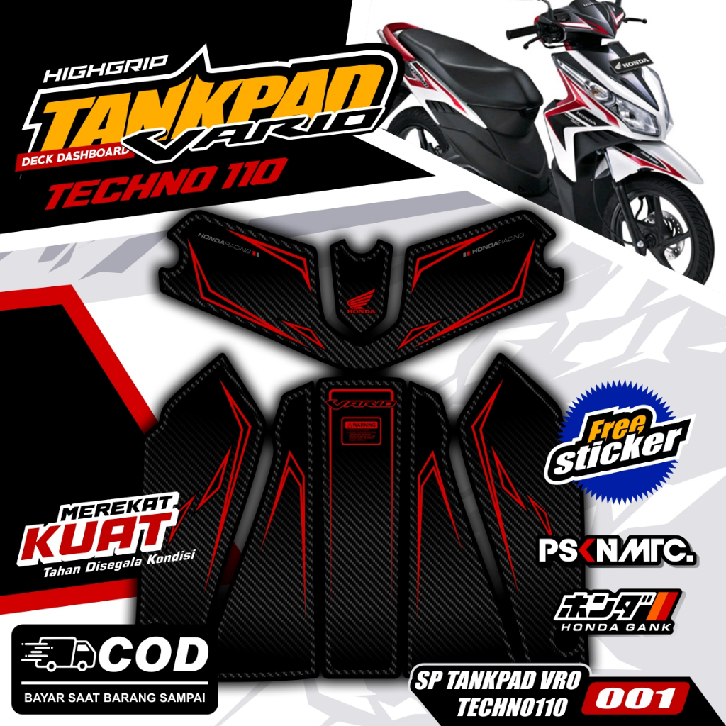 Tankpad Vario Techno Pelindung Dashboard Tankpad deckpad Vario 110 Techno CBS 2009 - 2012 (body prot