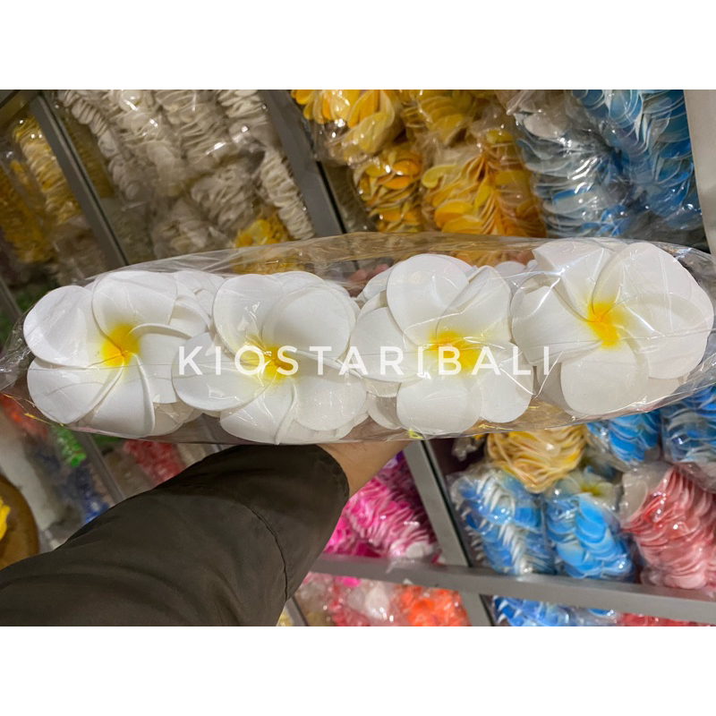 Bunga Kamboja Palsu / Bunga Jepun Spon 5cm / Bunga Busa Palsu