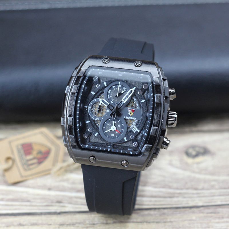 JAM TANGAN PRIA LEOPARD 8808 - JAM LEOPARD 8808 WATER RESISTANT  FITUR TANGGAL AKTIF