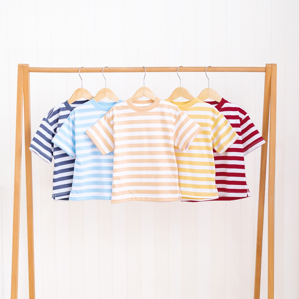 Nice Kids - Midi Stripe T-Shirt Kaos Anak Unisex (1-6 Tahun)