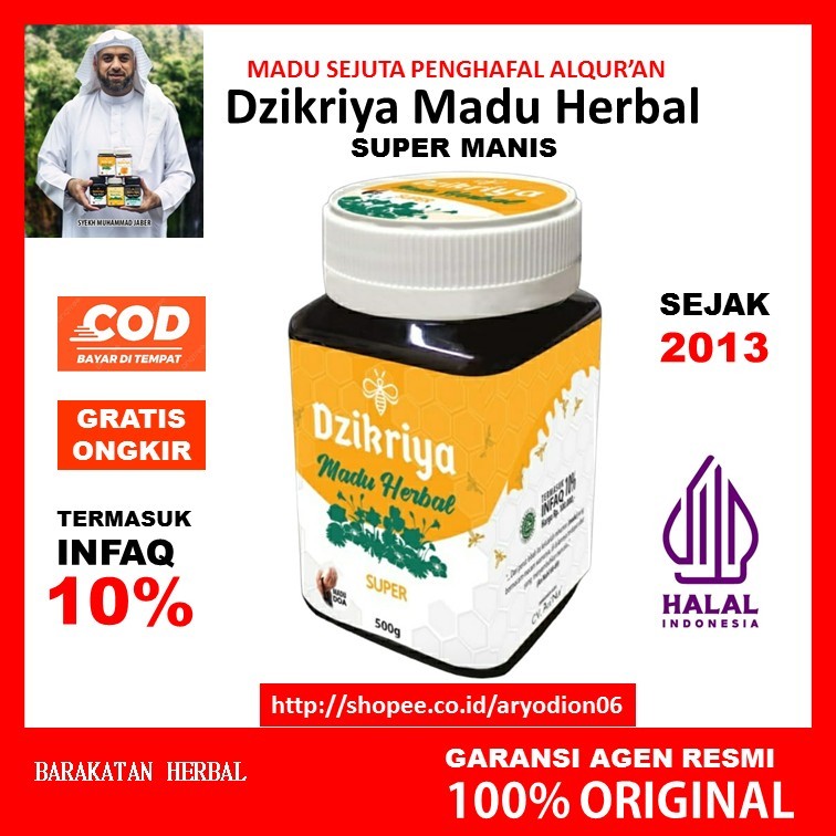 Apotik_Nugroho Madu Dzikriya Herbal Super Manis Al Jaber Asli Bisa