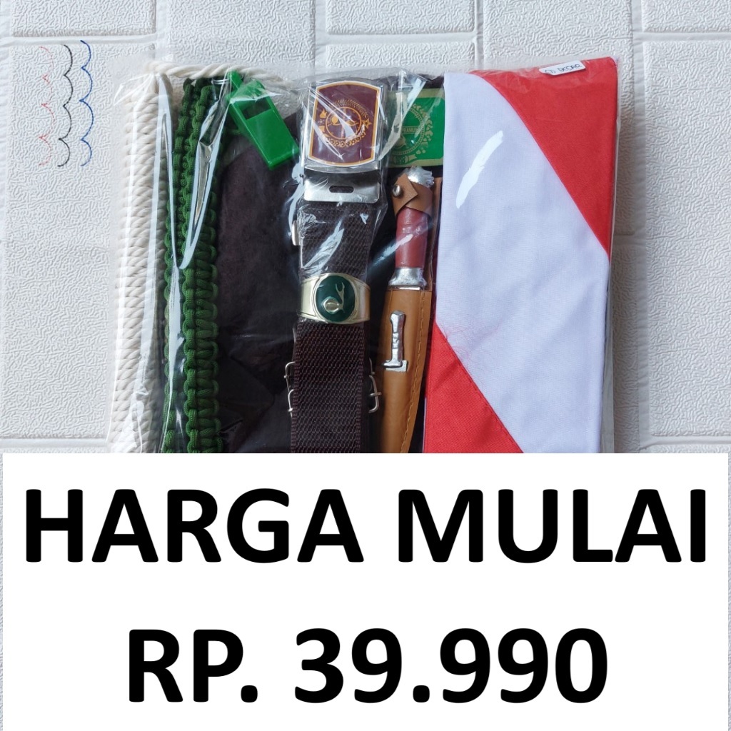 

1 SET Paket Perlengkapan Pramuka Siaga Penggalang Penegak Putra Putri