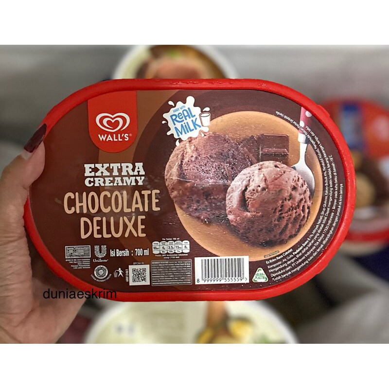 

Walls Ice Cream Extra Creamy Chocolate Deluxe 700ml