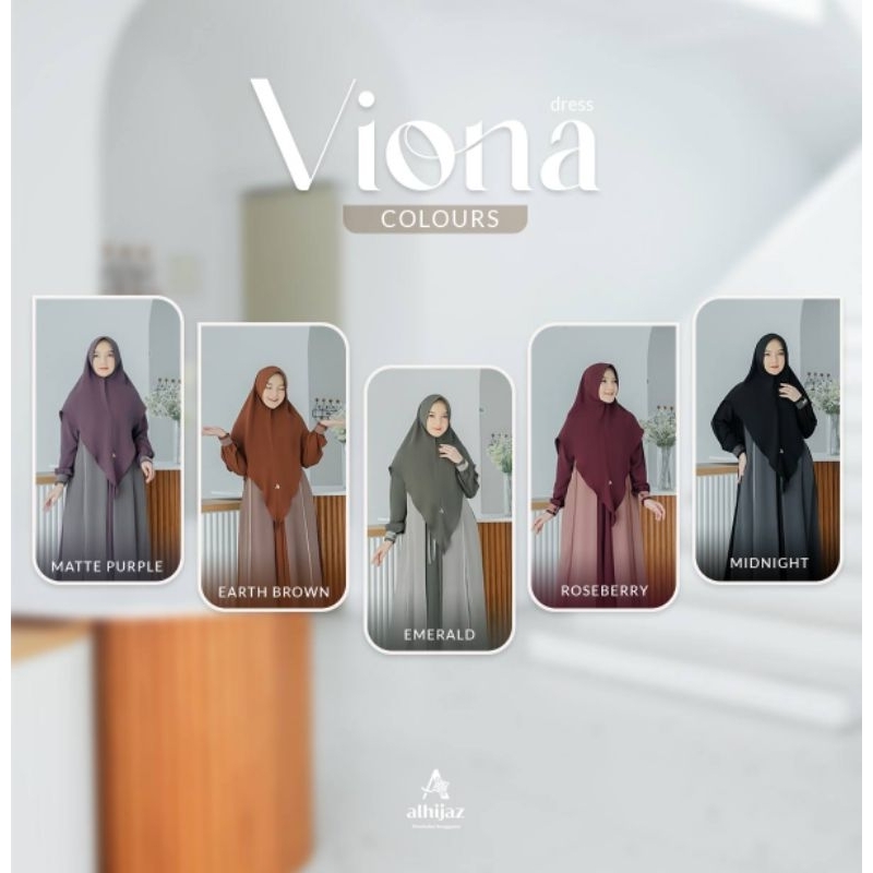VIONA by ALHIJAZ#Gamis PO 19 Okt#Gamis Ready 7 Desember#Gamis Set Khimar & Dress Only