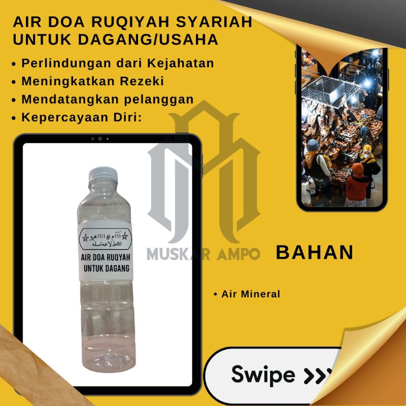 AIR DOA RUQYAH SYARIAH UNTUK PENGLARISAn USAHA / DAGANG