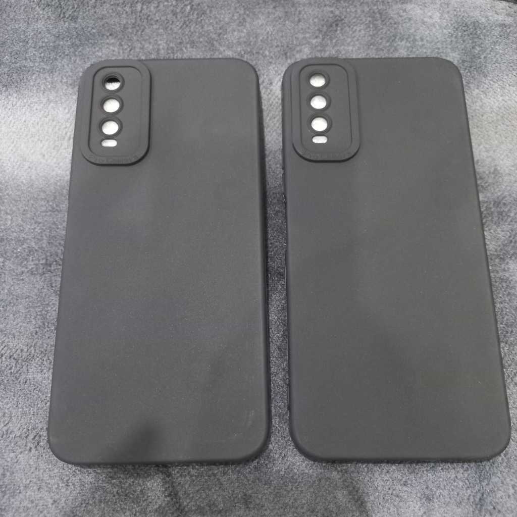 Black Matte Case Vivo Y20 , Y20s , Y12s Softcase Hitam Polos Matte Case Toman Store