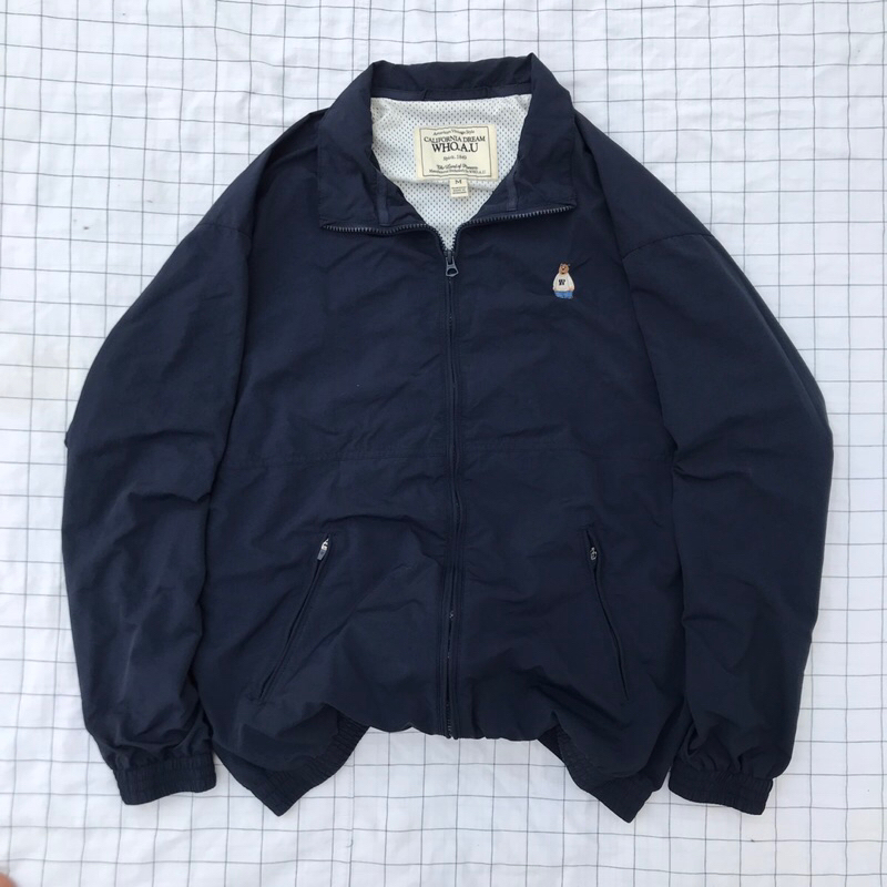 Windbreaker WHO California Dream Navy Jaket Vintage Style