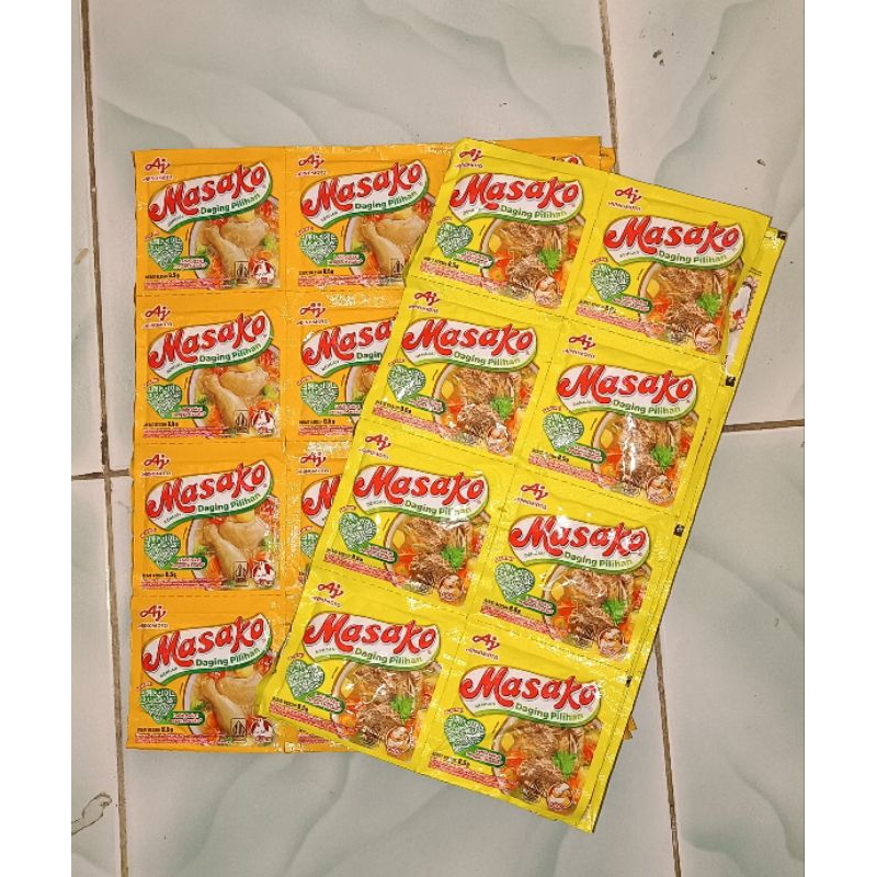 

8renteng/96pcs bumbu penyedap MASAKO ayam dan sapi