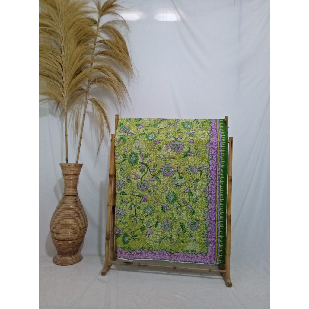Batik Tulis Lasem 3 Warna Motif Sekar Jagad Melatian