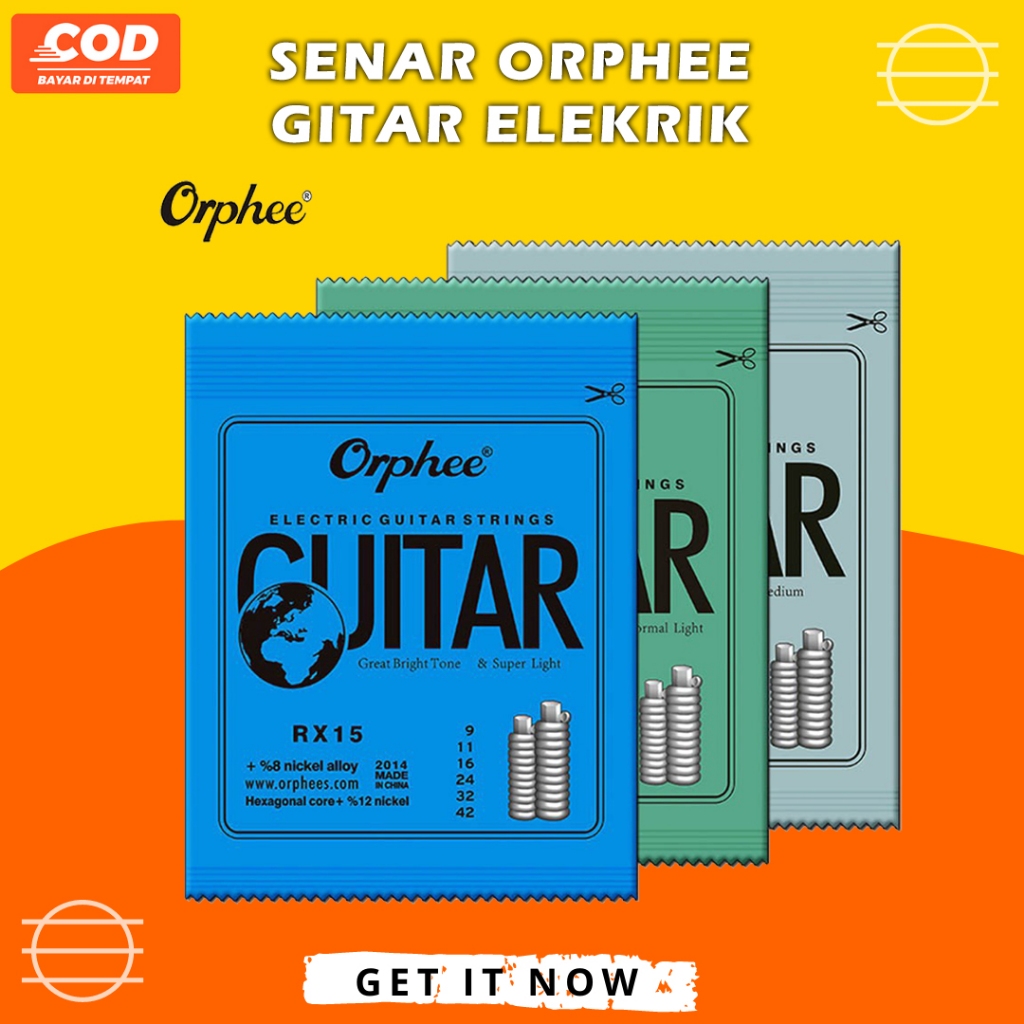 Senar Gitar Orphee Electric Orphee RX15 RX17 RX19 Senar Gitar Elektrik