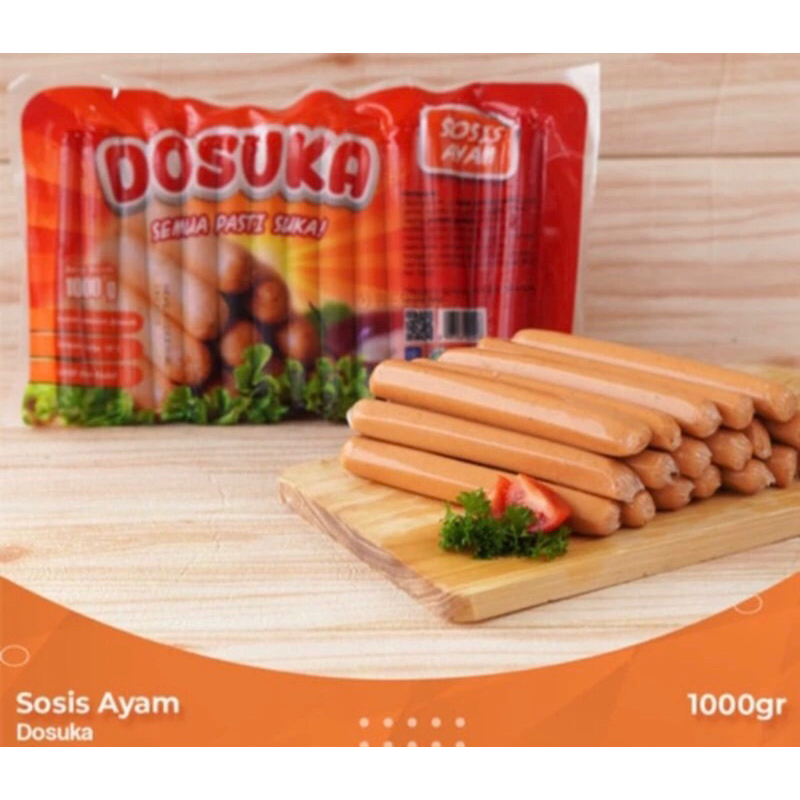 DOSUKA SOSIS AYAM 1 KG / SOSIS AYAM