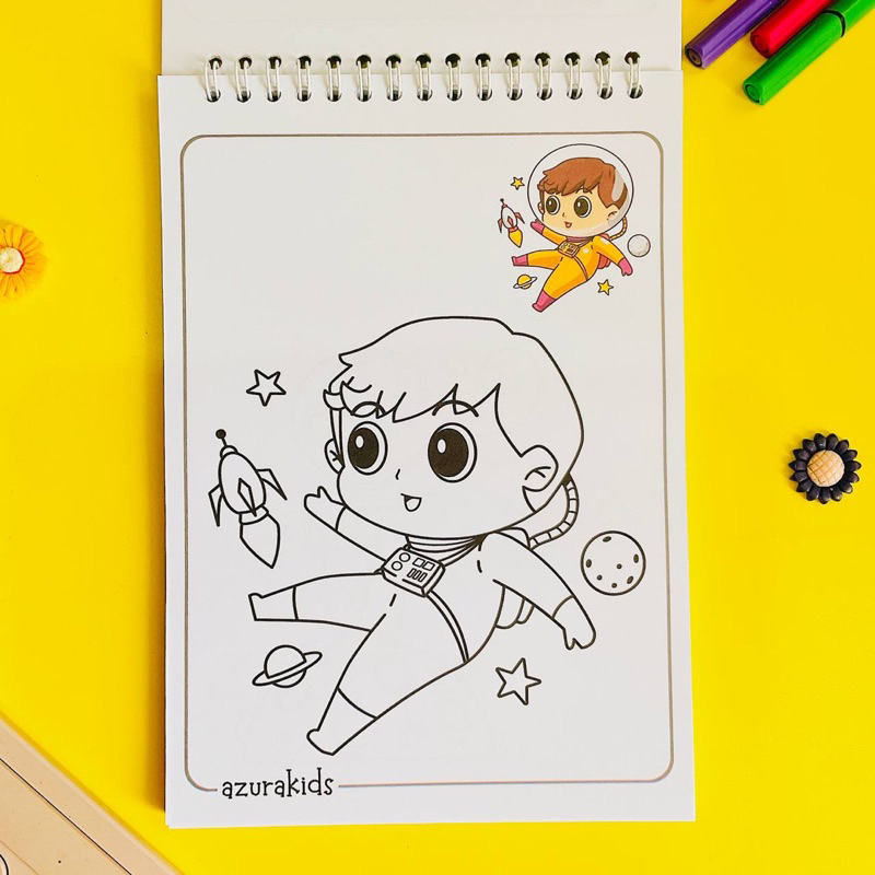 murah Colouring Book Space Edition Tata Surya Galaxy Untuk Anak new