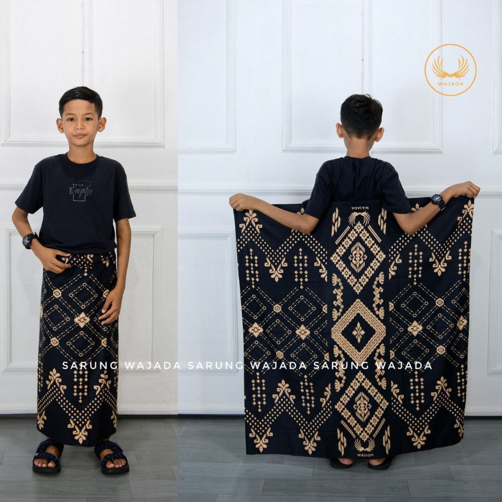 Sarung anak laki laki usia SD motif kang santri Sarung anak printing pekalongan