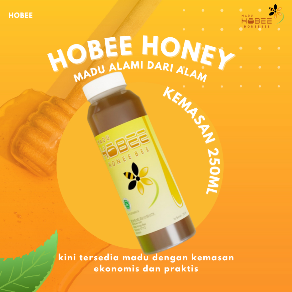 

Madu Murni Hobee 250ML Tanpa campuran bahan kimia dan pengawet