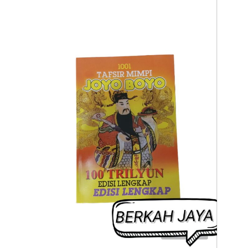 

1001 TAFSIR MIMPI JOYO BOYO 109 Trilyun Edisi TerlengkapKertas BookpaperBaru dan Bersegel