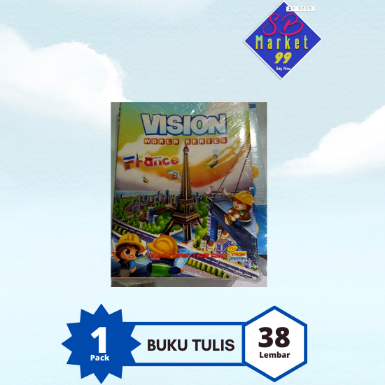 

Buku Tulis Vision 38 Lembar (1pack isi 10pcs)