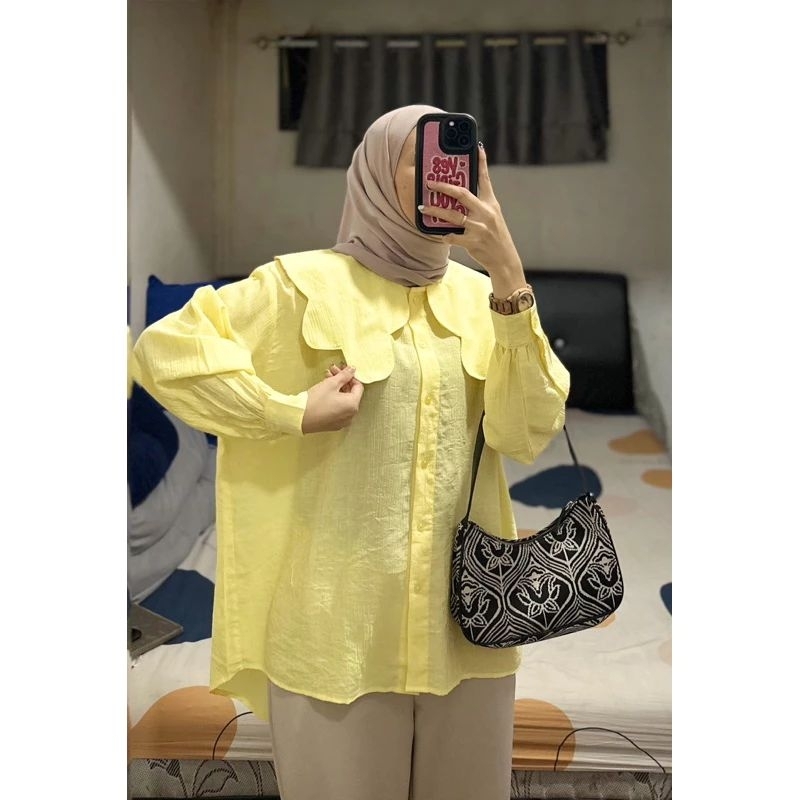 COLLAR SHIRT IMPORT // ATASAN COLLAR IMPORT // BAJU WANITA BANGKOK