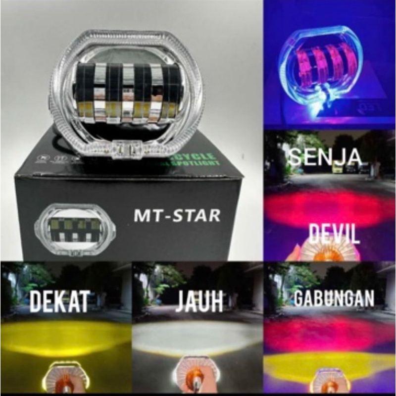 Lampu tembak BILED PROJIE 4 lensa lampu utama daymaker projie 4 lensa 8D