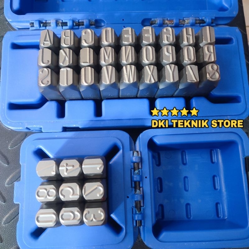 

Masus Alat Ketok Huruf Angka 16 Mm Stamp Punch Letter A - Z & 0 - 9 Made In Germany