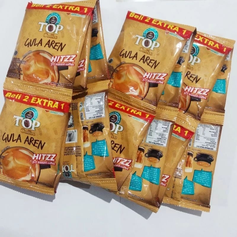 

MURAH Kopi Gula Aren renceng isi 15 pcs TOP COFFE