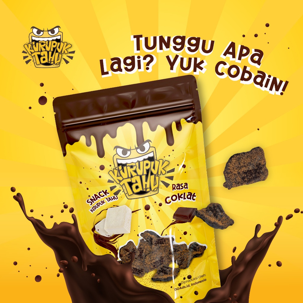 

Kurupuk Tahu Snack Cemilan Kerupuk Tahu Coklat Krupuk Asli Bandung 100 gr