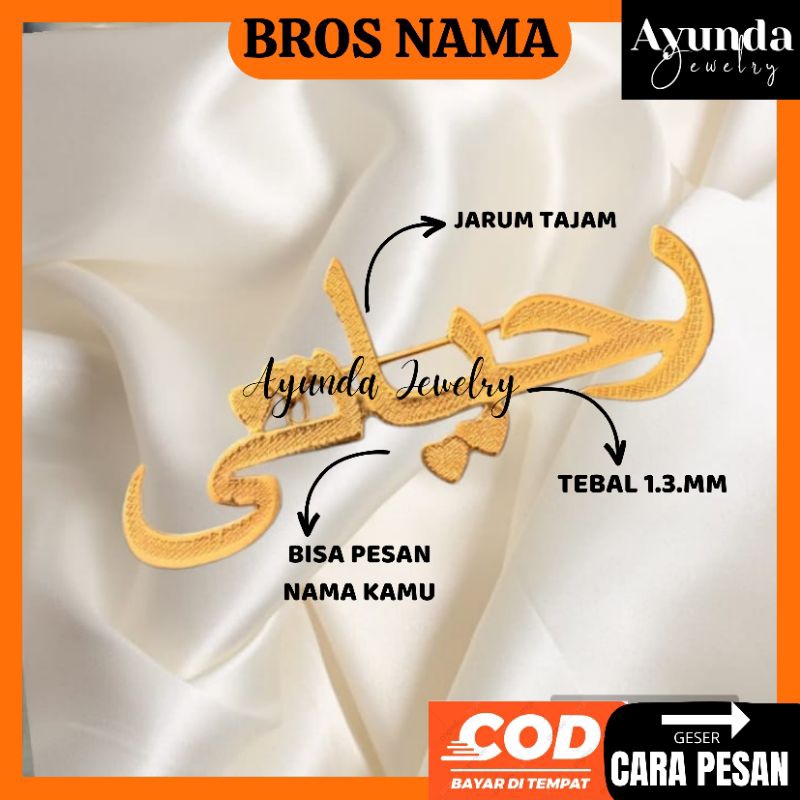 Bros nama custom bros font arabic bros tulisan Arab
