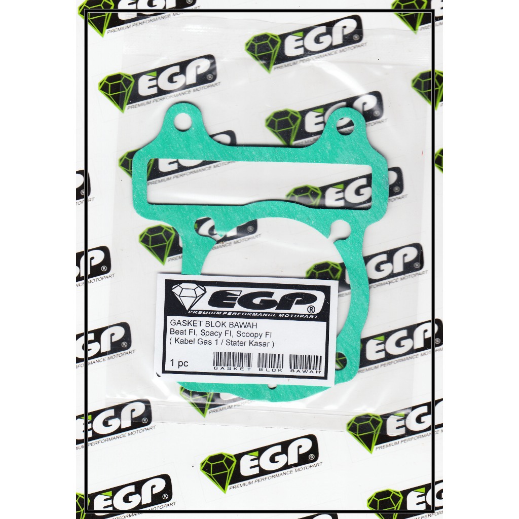 EGP Gasket Blok Bawah Beat Fi K25 2014, Scoopy Fi 20013-2015, Spacy Fi 2013-2018, Vario Fi Led 110 2