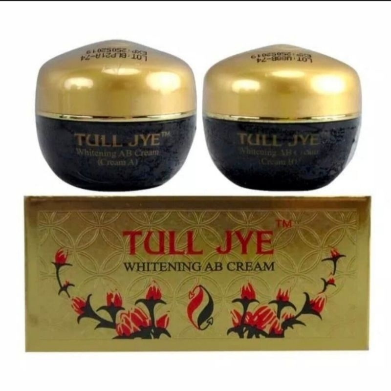 Tull Jye Whitening AB Cream Set Merah / Cream Siang+Malam